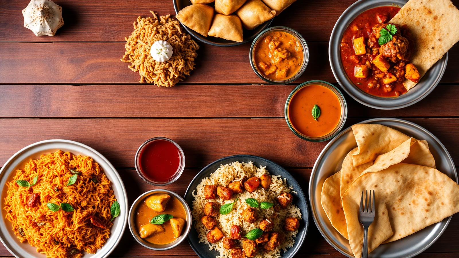 Delicious food spread